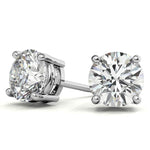 Load image into Gallery viewer, 4.00 Ctw Lab Grown Diamond Stud Earrings in 14k White Gold (G - Vs) - KME means the very best
