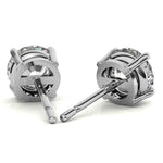 Load image into Gallery viewer, 4.00 Ctw Lab Grown Diamond Stud Earrings in 14k White Gold (G - Vs) - KME means the very best
