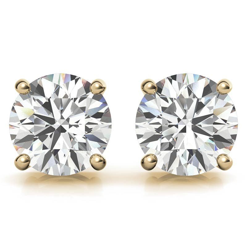 4.00 Ctw Lab Grown Diamond Stud Earrings in 14k White Gold (G - Vs) - KME means the very best