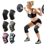 Load image into Gallery viewer, &quot;7mm Neoprene Sports Knee Pads: Compression Support for Weightlifting &amp; Cross-fit Training - KME means the very best
