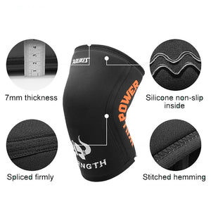 "7mm Neoprene Sports Knee Pads: Compression Support for Weightlifting & Cross-fit Training - KME means the very best