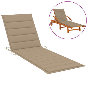 vidaXL Patio Cushion Garden Outdoor Sun Lounger Chair Cushion Oxford Fabric-50