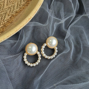 LYGDHR - Drop Pearl Flower Earring