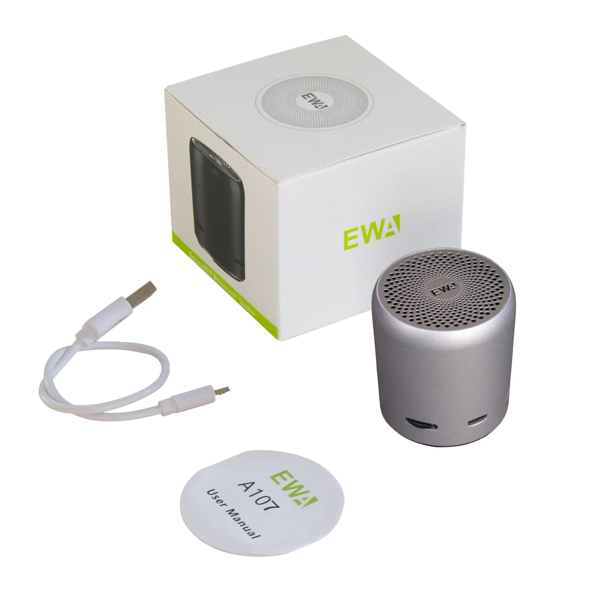 EWA A107 Mini Bluetooth Speaker - TWS with Enhanced Bass & Metal Cover