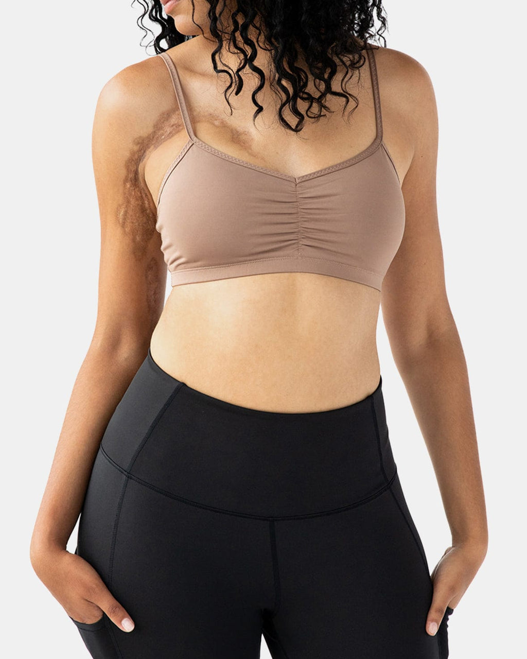 Adjustable Bra – Just Brew It (Latte Brown) Sports Bra - KME means the very best