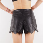 Load image into Gallery viewer, Alice Women&#39;s Real Leather Hot Fashion Shorts Black - KME means the very best
