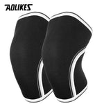 Load image into Gallery viewer, AOLIKES 1 Pair 7mm Neoprene Sports Kneepads Compression Weightlifting Pressured Crossfit Training Knee Pads Support Women Men - KME means the very best
