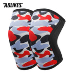 Load image into Gallery viewer, AOLIKES 1 Pair 7mm Neoprene Sports Kneepads Compression Weightlifting Pressured Crossfit Training Knee Pads Support Women Men - KME means the very best
