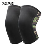 Load image into Gallery viewer, AOLIKES 1 Pair 7mm Neoprene Sports Kneepads Compression Weightlifting Pressured Crossfit Training Knee Pads Support Women Men - KME means the very best
