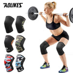 Load image into Gallery viewer, AOLIKES 1 Pair 7mm Neoprene Sports Kneepads Compression Weightlifting Pressured Crossfit Training Knee Pads Support Women Men - KME means the very best
