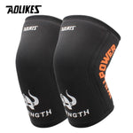 Load image into Gallery viewer, AOLIKES 1 Pair 7mm Neoprene Sports Kneepads Compression Weightlifting Pressured Crossfit Training Knee Pads Support Women Men - KME means the very best
