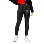 Load image into Gallery viewer, Arabella Women&#39;s Real Leather Biker Pants Black - KME means the very best
