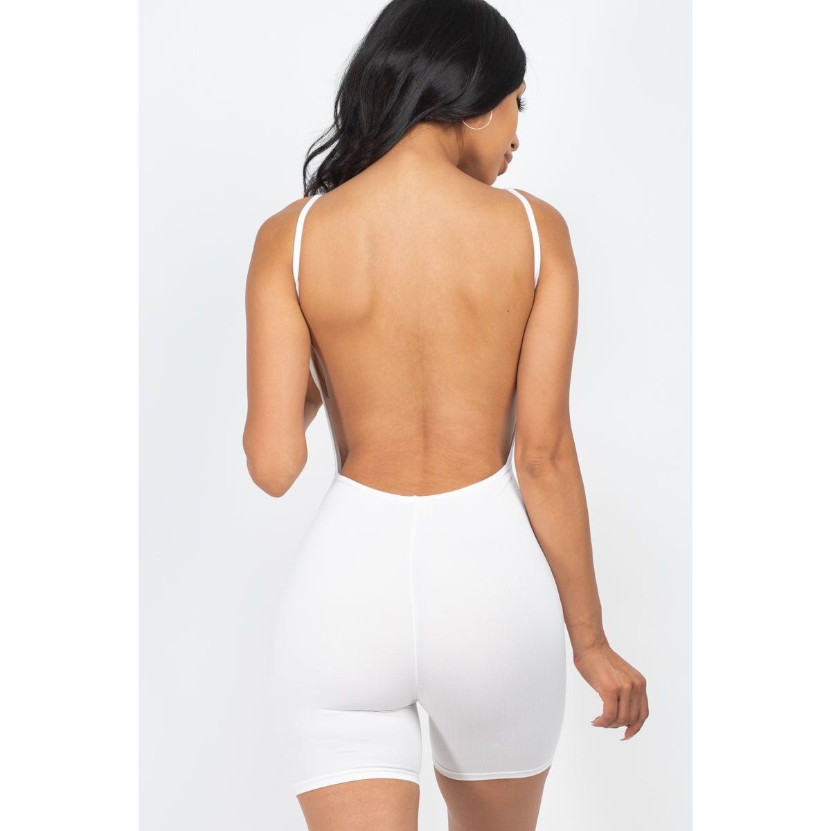 Backless Cami Romper (CAPELLA) - KME means the very best