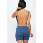 Load image into Gallery viewer, Backless Cami Romper (CAPELLA) - KME means the very best
