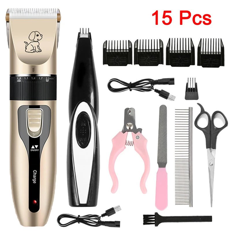 Big Up Pet Shop Professional Pet Hair Trimmer | Rechargeable Dog Cat Grooming Kit - KME means the very best