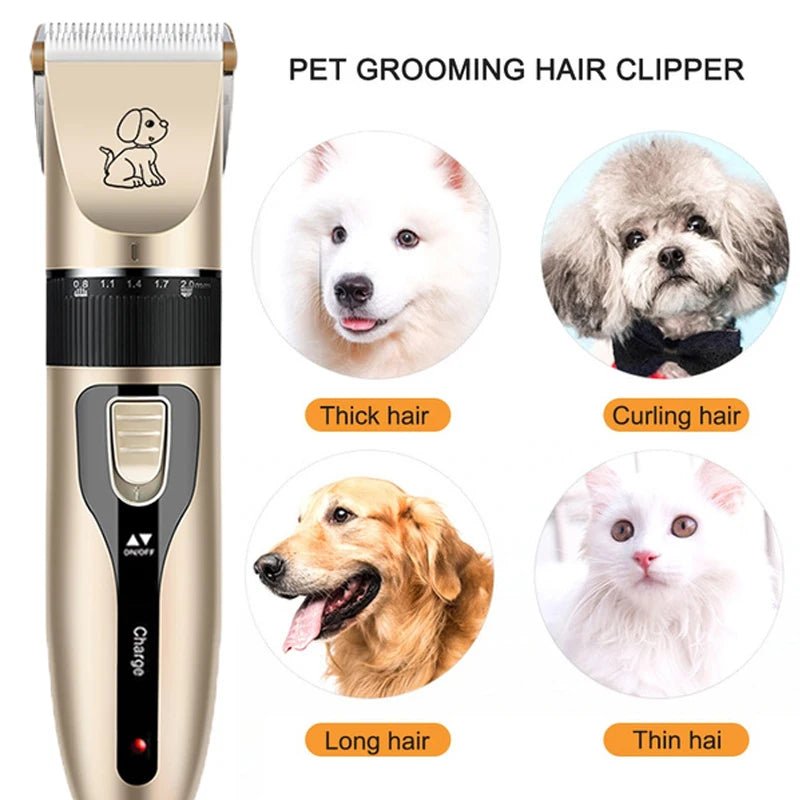 Big Up Pet Shop Professional Pet Hair Trimmer | Rechargeable Dog Cat Grooming Kit - KME means the very best