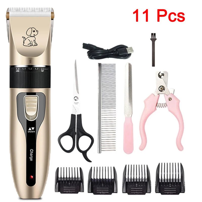 Big Up Pet Shop Professional Pet Hair Trimmer | Rechargeable Dog Cat Grooming Kit - KME means the very best