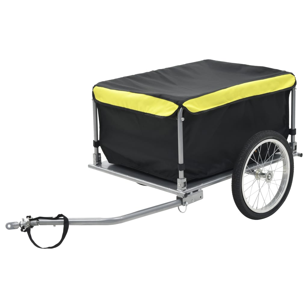 Bike Trailer Bicycle Cargo Trailer Tow Bicycle Cart Steel and Polyester - vidaXL - KME means the very best