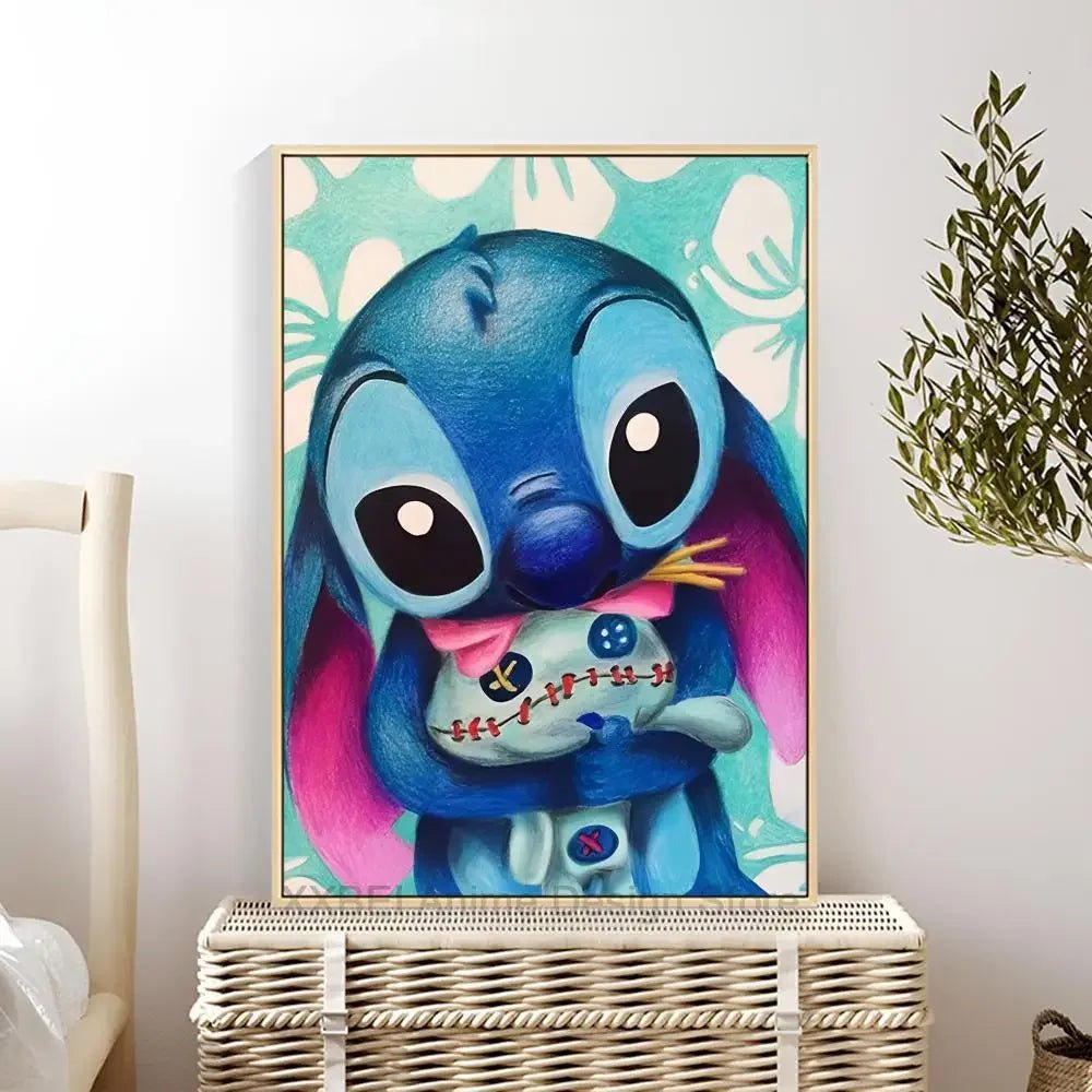 Cartoon Lilo & Stitch Poster Wall Sticker - Perfect for Children's Room Decoration - KME means the very best