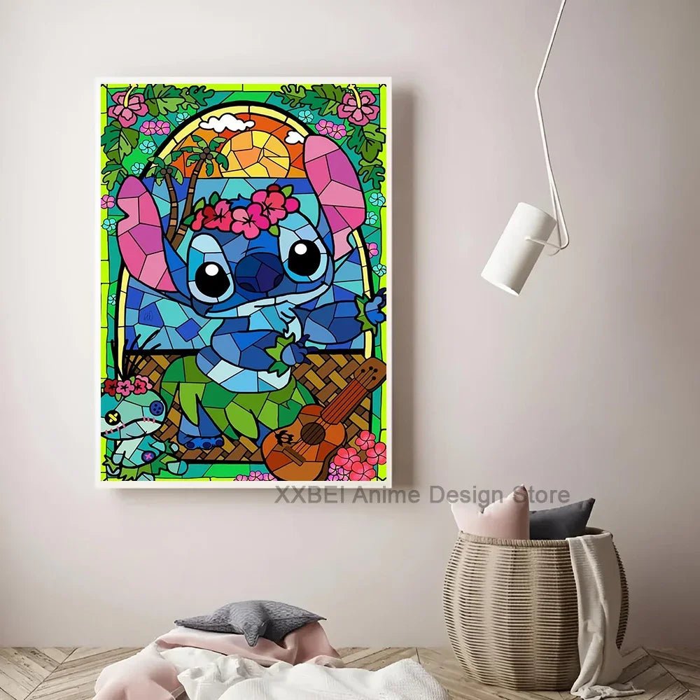 Cartoon Lilo & Stitch Poster Wall Sticker - Perfect for Children's Room Decoration - KME means the very best