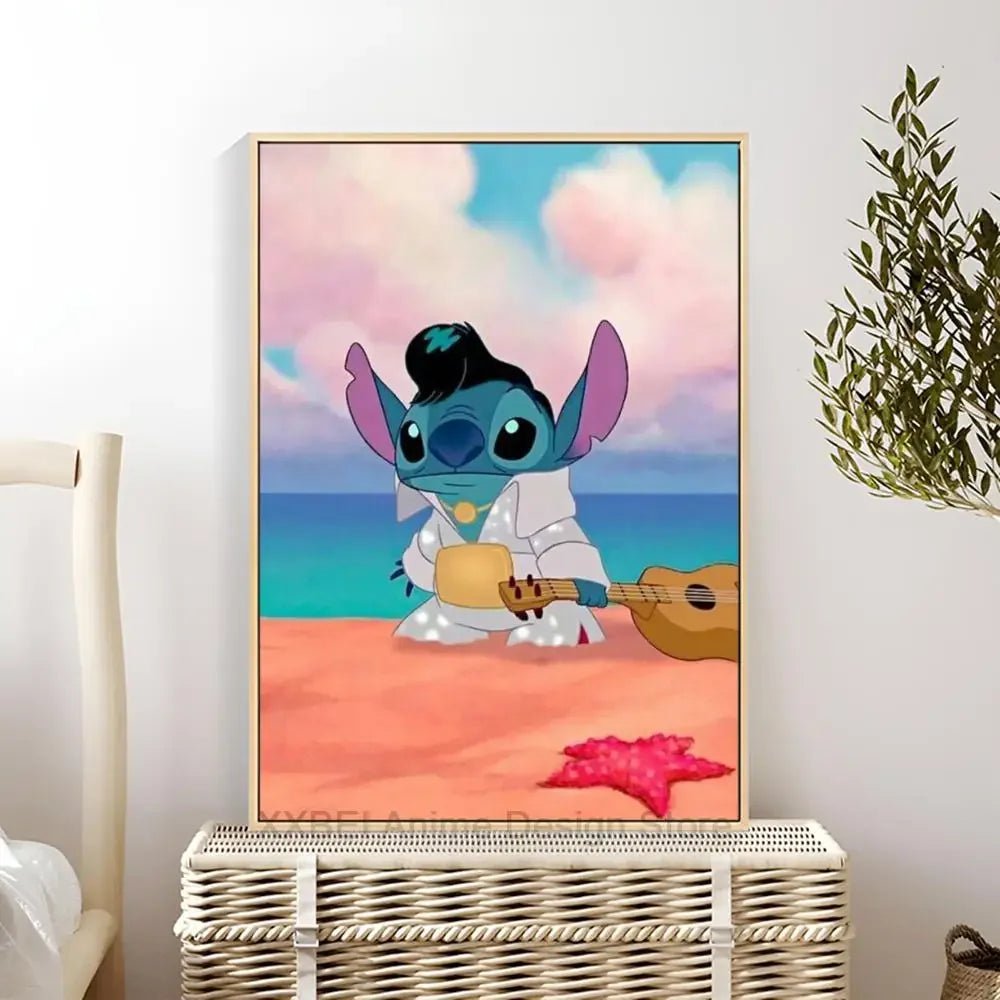 Cartoon Lilo & Stitch Poster Wall Sticker - Perfect for Children's Room Decoration - KME means the very best