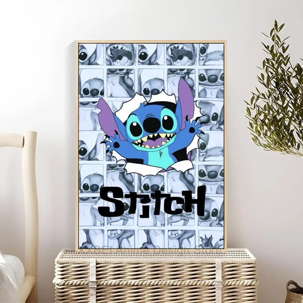 Cartoon Lilo & Stitch Poster Wall Sticker - Perfect for Children's Room Decoration - KME means the very best