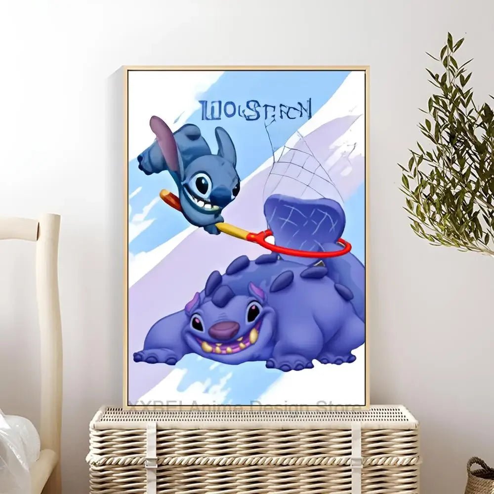 Cartoon Lilo & Stitch Poster Wall Sticker - Perfect for Children's Room Decoration - KME means the very best