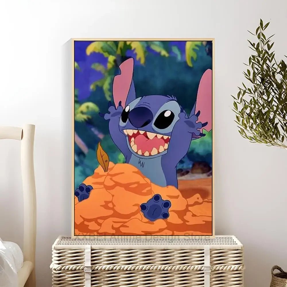 Cartoon Lilo & Stitch Poster Wall Sticker - Perfect for Children's Room Decoration - KME means the very best