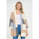 Load image into Gallery viewer, Chroma Chic Longline Cardigan - Elegant Fall Fashion with Mid-Length Sleeves - KME means the very best
