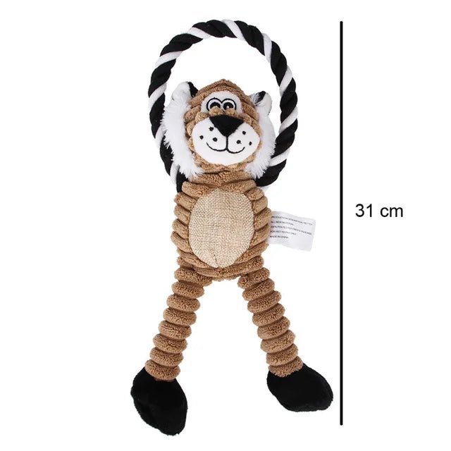 Dog Plush Toys - Pet Squeaky Animal Toy for Clean Teeth and Interactive Play - KME means the very best