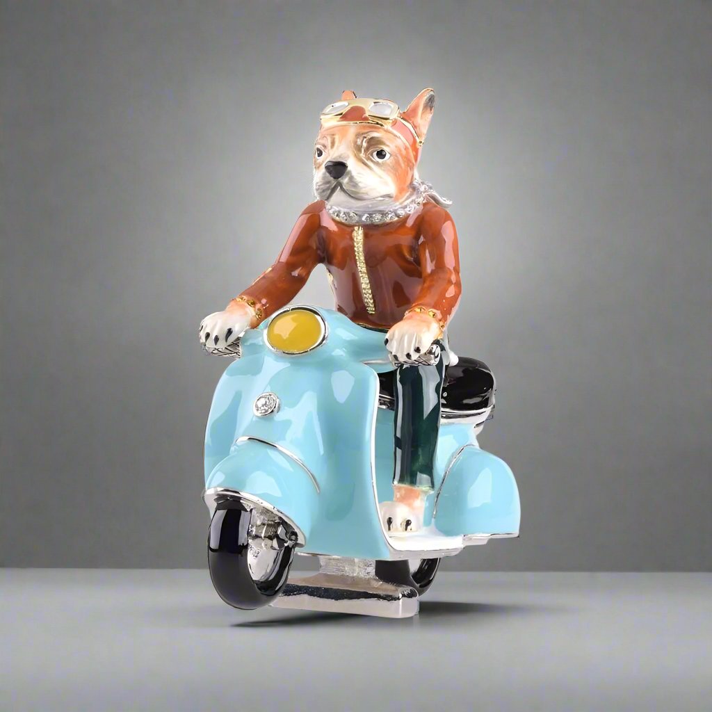 Dog riding a Vespa bike Limited Edition 1 of 250 - KME means the very best