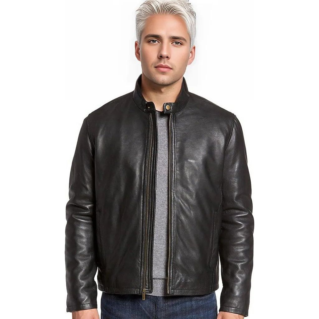 Drake Men's Classic Cowhide Leather Jacket - KME means the very best