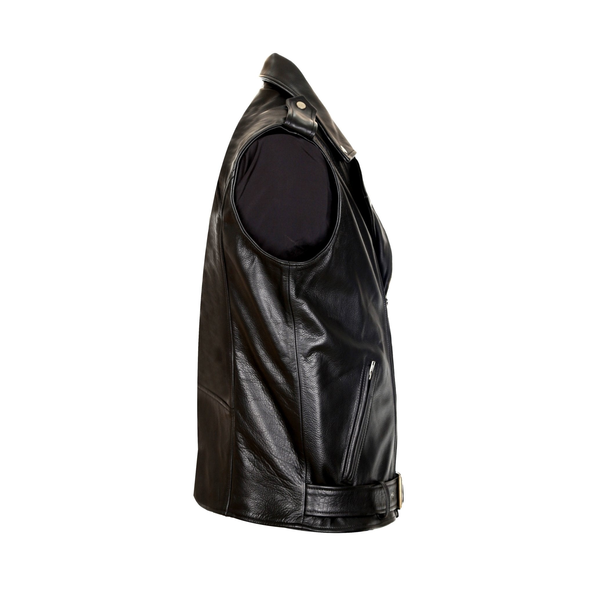 Dylan Men's Motorcycle Leather Vest - KME means the very best