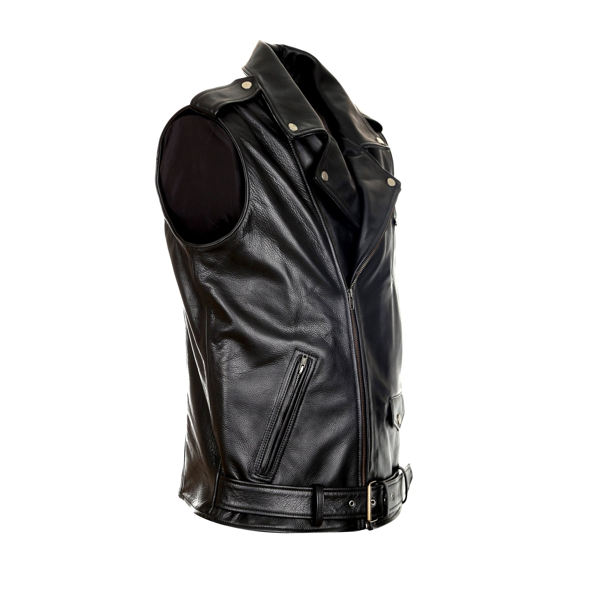 Dylan Men's Motorcycle Leather Vest - KME means the very best