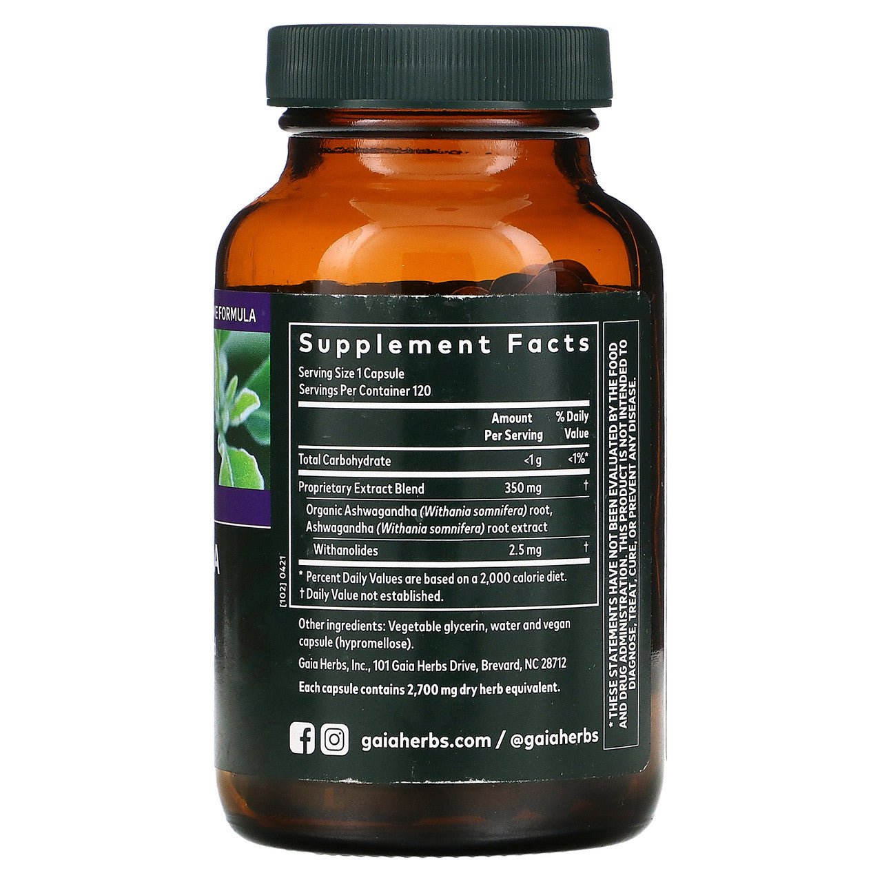 GAIA ASHWAGNDHA ROOT ( 1 X 120 CT ) - KME means the very best