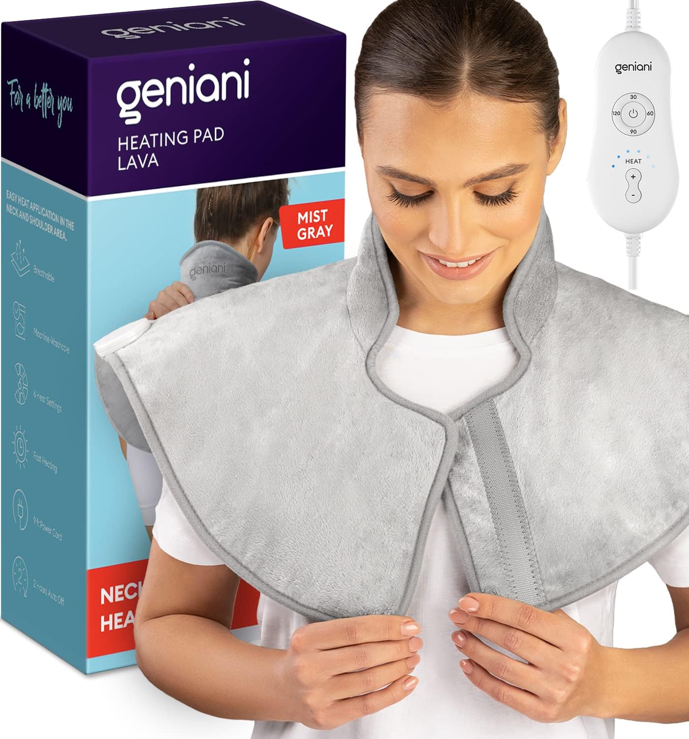 Heating Pad for Neck and Shoulders Lawa - KME means the very best