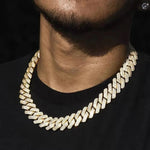 Load image into Gallery viewer, Hip Hop Bling Chain - 20MM VVS Moissanite Iced Out Cuban Link in 10K Gold - KME means the very best
