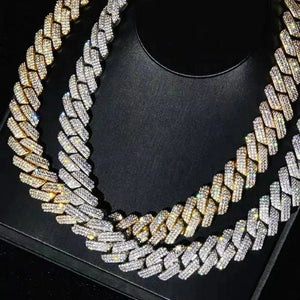 Hip Hop Bling Chain - 20MM VVS Moissanite Iced Out Cuban Link in 10K Gold - KME means the very best