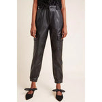 Load image into Gallery viewer, Imogen Women&#39;s Genuine Leather Slim Fit Pants Black - KME means the very best
