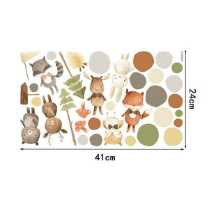 Instagram Nordic Animal Cartoon Wall Stickers - Children's Room Decoration - KME means the very best