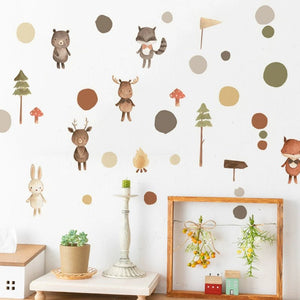 Instagram Nordic Animal Cartoon Wall Stickers - Children's Room Decoration - KME means the very best