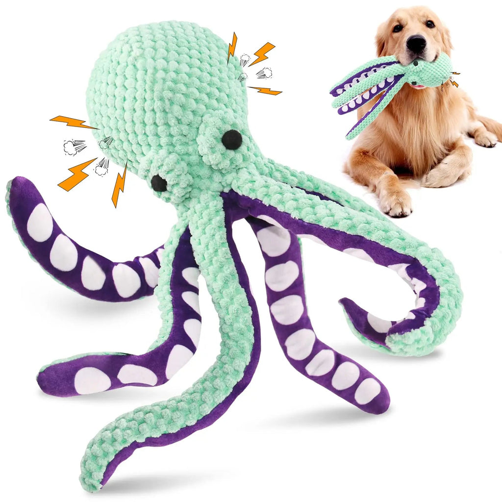 Interactive Plush Octopus Puzzle Toy for Dogs & Cats | Bite Resistant Chew Toy | Big Up Pet Shop - KME means the very best