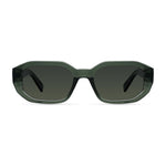 Load image into Gallery viewer, Kessie Fog Olive Women&#39;s Geometric Sunglasses: Contemporary Style Statement - KME means the very best

