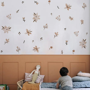 Kingsmile Cartoon Flowers PVC Wall Sticker - Removable 3D Decal for Nursery Girls Room Decoration - KME means the very best