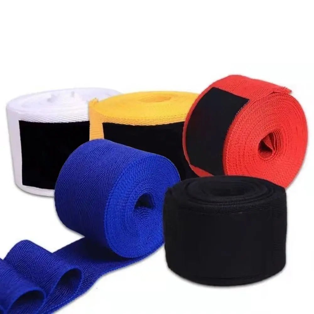 KME Means The Very Best Boxing Bandage - Cotton Elastic Sanda Muay Thai Karate Sports Wrist Wrap - KME means the very best