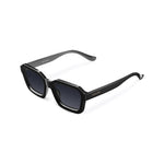 Load image into Gallery viewer, KME Nayah All Black Luxury Unisex Sunglasses: Stylish 70s Inspired Eyewear - KME means the very best
