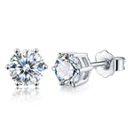 Load image into Gallery viewer, Lab Created Diamond Certified Moissanite Stud Earrings - KME means the very best
