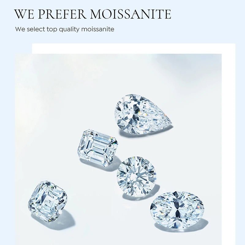 Lab Created Diamond Certified Moissanite Stud Earrings - KME means the very best