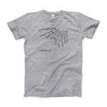 Load image into Gallery viewer, Leonardo Da Vinci, Glider Sketch Artwork T - Shirt - KME means the very best
