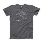 Load image into Gallery viewer, Leonardo Da Vinci, Glider Sketch Artwork T - Shirt - KME means the very best
